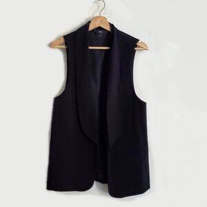 Women's MOSSIMO Black Long Vest Sz M EUC